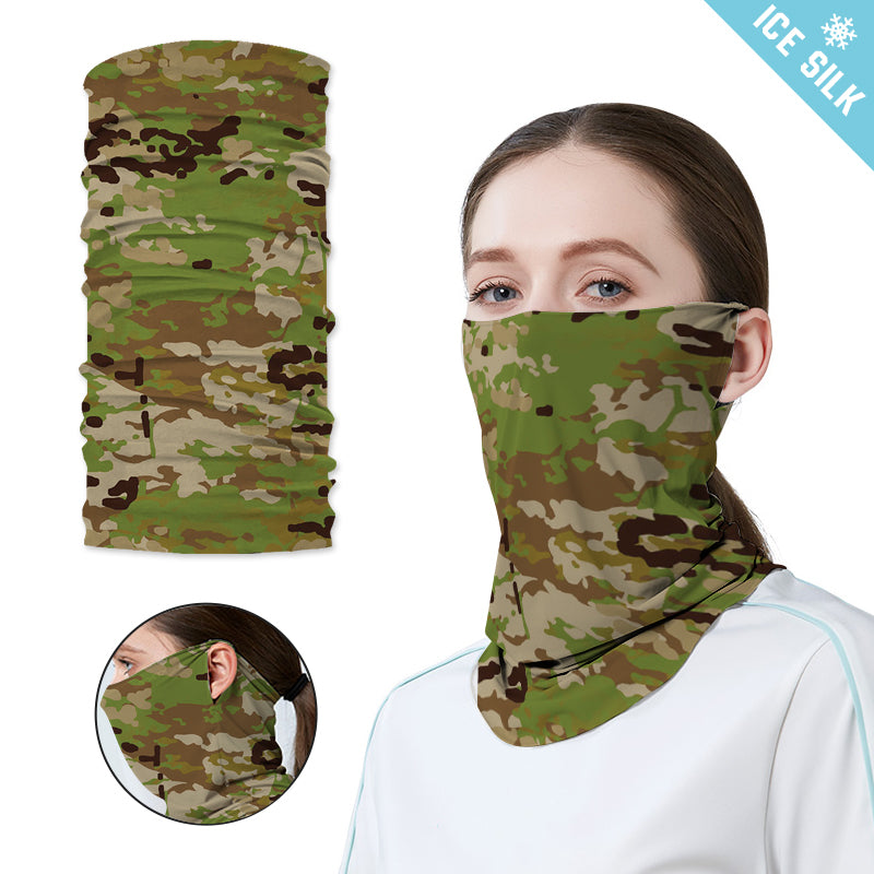 Ice Silk Neck Gaiter with Ear Loops BSGE-008