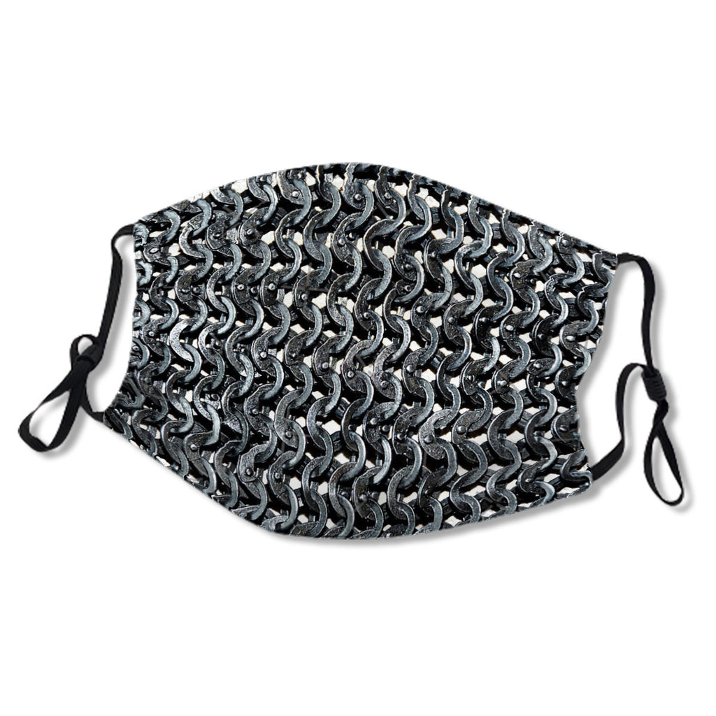 Chainmail Maile print chainmail armour No.2HMJNU