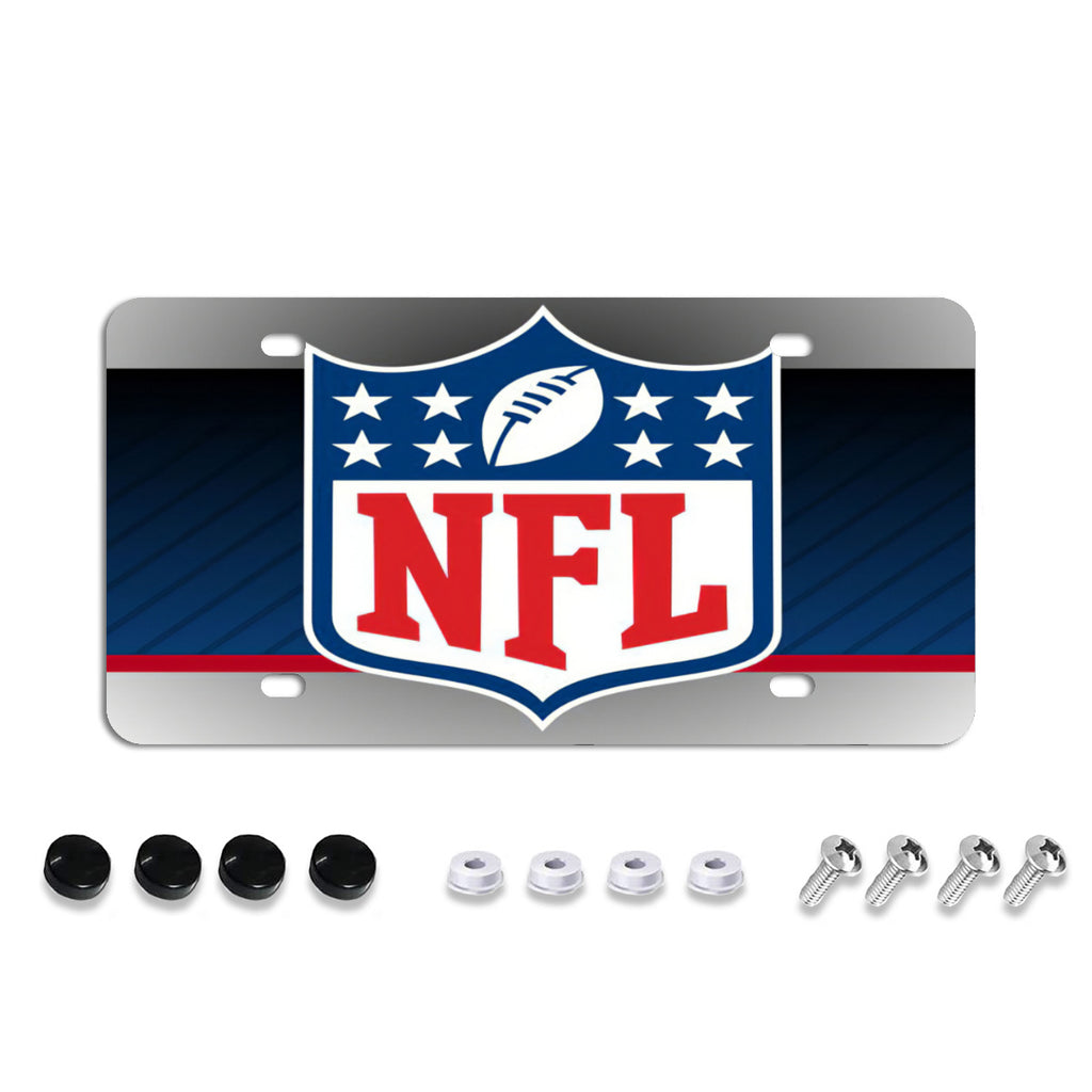 License Plate Covers, Unbreakable Tag Cover to Protect Your Car Front and Rear Plates, Fits All Standard US Plates, Screws Included No.2KG9C6