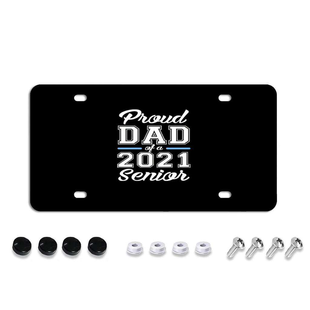 License Plate Covers, Unbreakable Tag Cover to Protect Your Car Front and Rear Plates, Fits All Standard US Plates, Screws Included No.2M4L2I