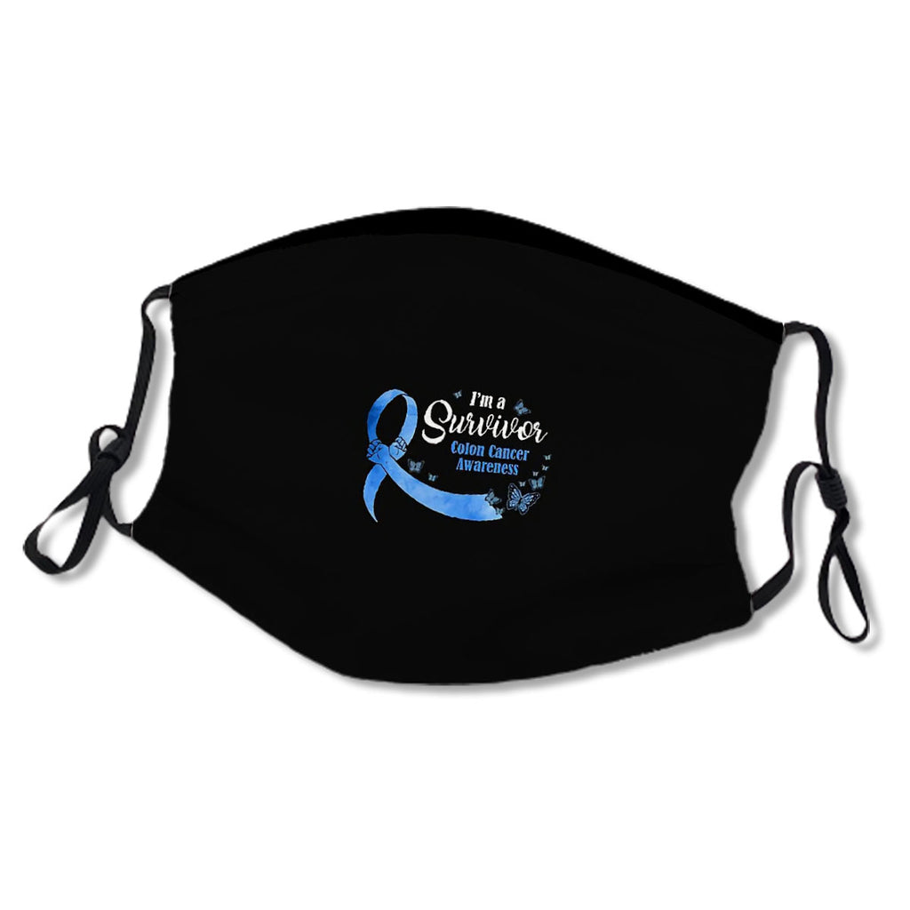 Blue Butterfly I'm A Survivor Colon Cancer Awareness No.2M66NS