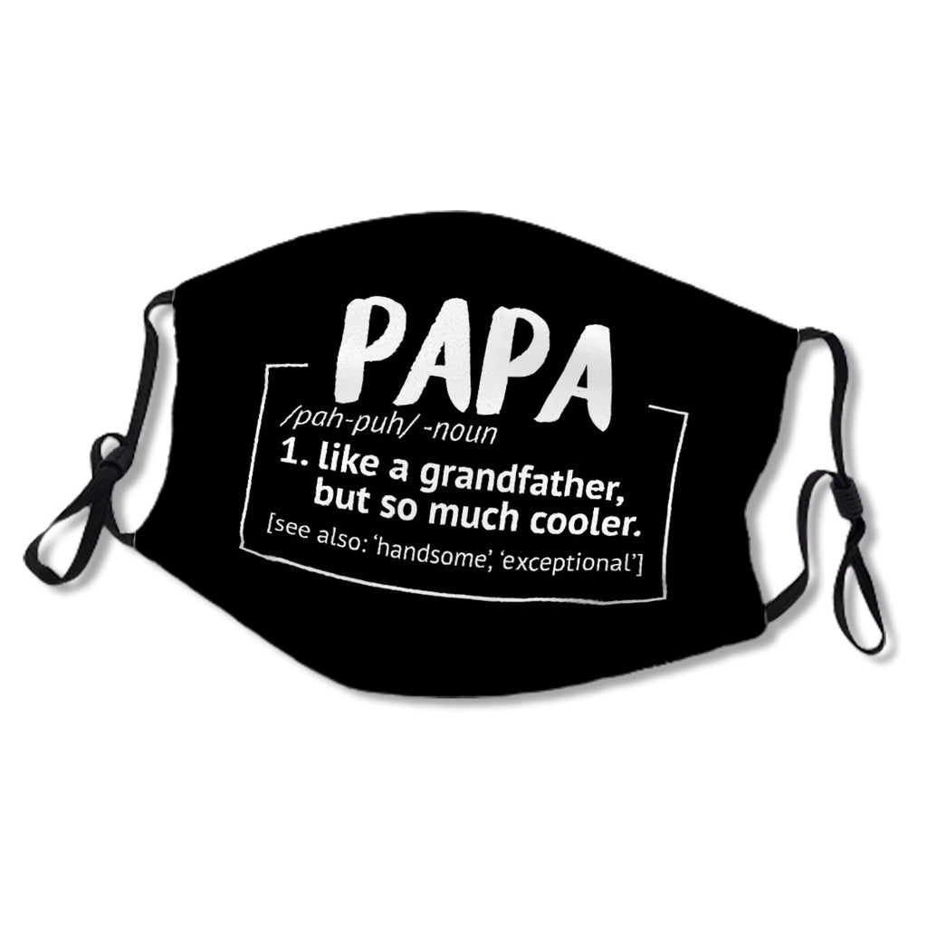 Mens Papa Cool Handsome Grandfather Father's Day Gift Protective Fabric No.39KLSX