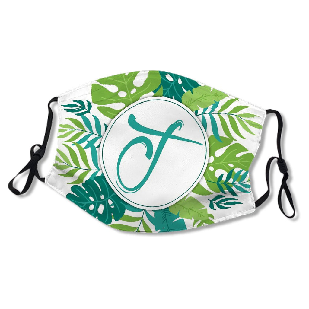 Monogram Letter J Tropical Design Mask No.3L8EUL