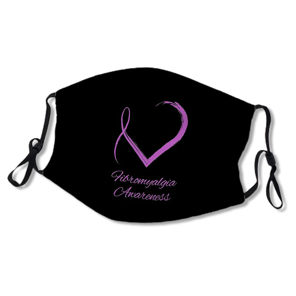 Stylish Ribbon Heart, Fibromyalgia Awareness No.3QRR7P