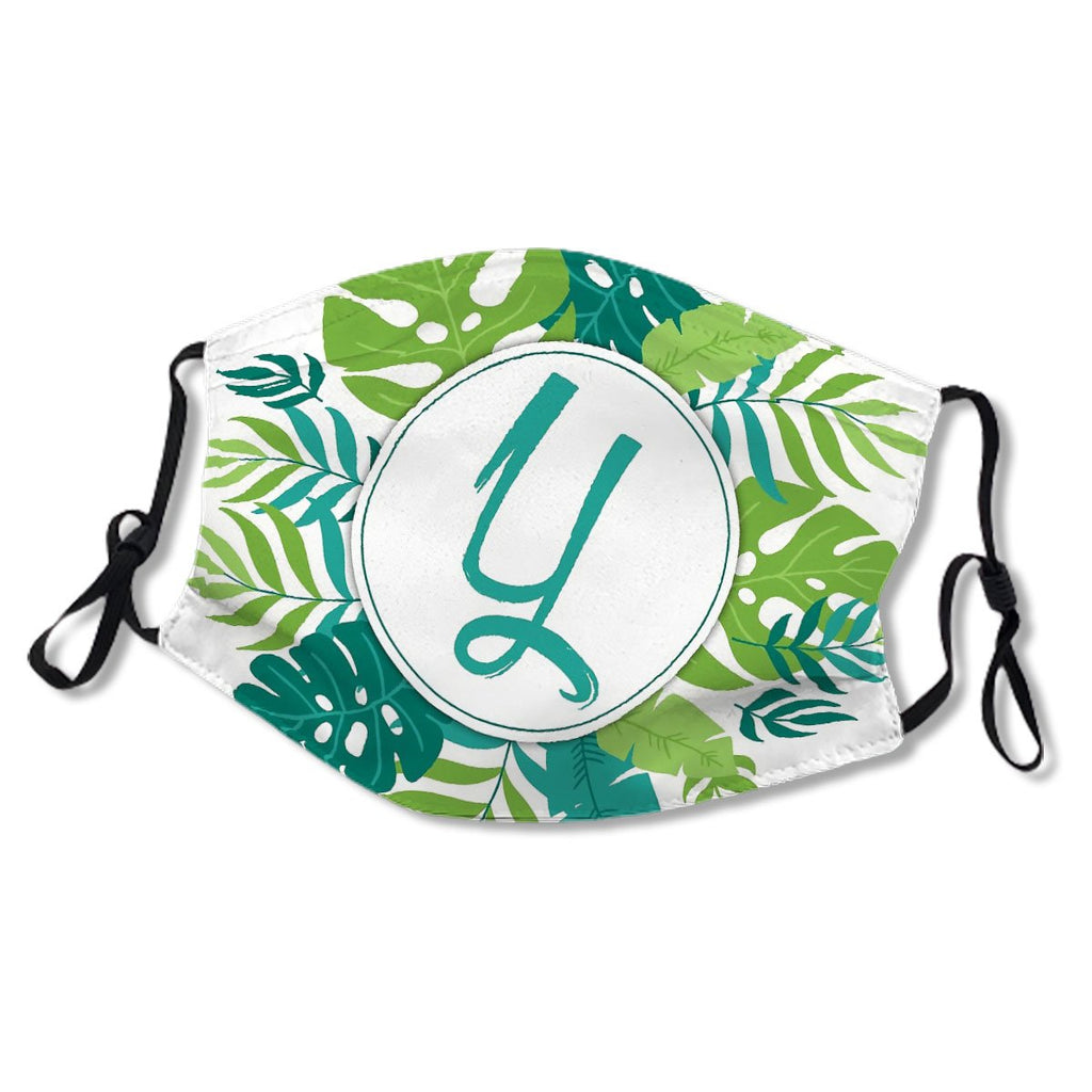 Monogram Letter Y Tropical Design Mask No.3W343I