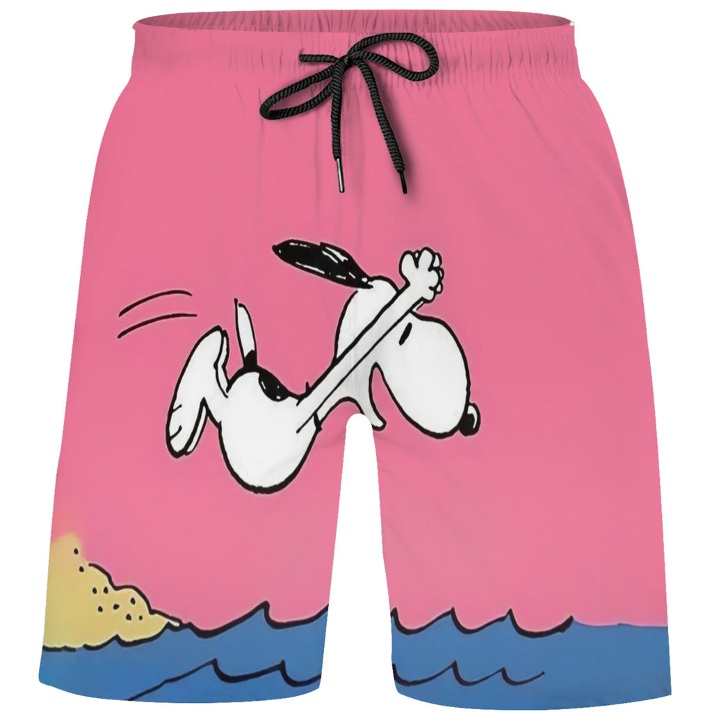 Teen's Swim Trunks Quick Dry Beach Shorts Summer Casual Printing Beach Pants for Boys Girls No.42NMHK