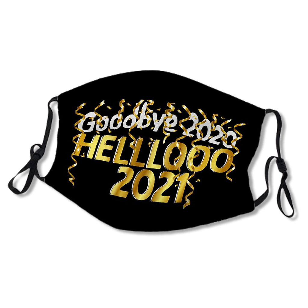 Goodbye 2020 Hello 2021 New Years Eve Mask No.45J42N