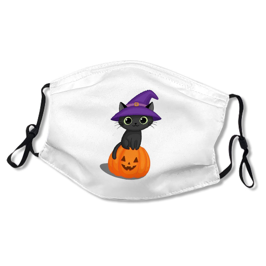 Black Cat In A Witch Hat On A Halloween Pumpkin No.48LG22