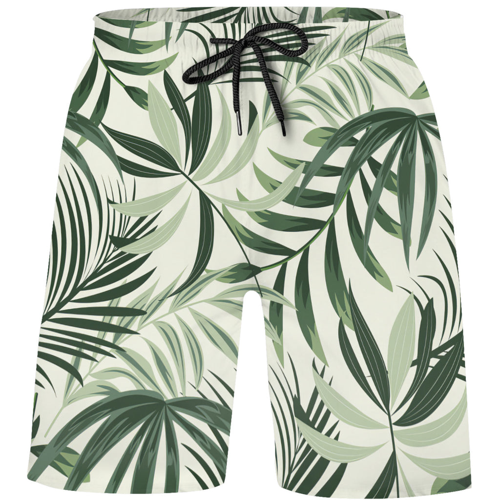 Teen's Swim Trunks Quick Dry Beach Shorts Summer Casual Printing Beach Pants for Boys Girls No.4EIRRI