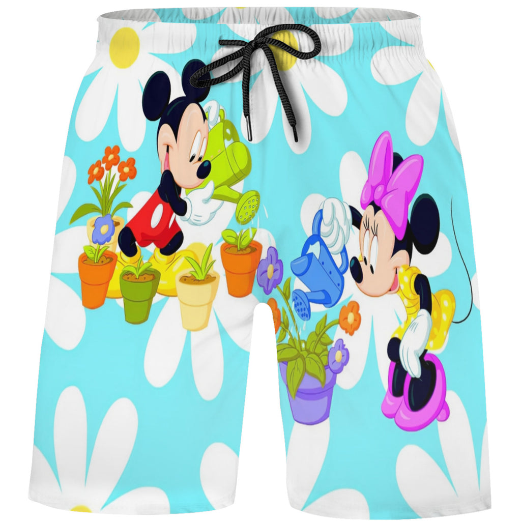 Teen's Swim Trunks Quick Dry Beach Shorts Summer Casual Printing Beach Pants for Boys Girls No.4F5OJ7