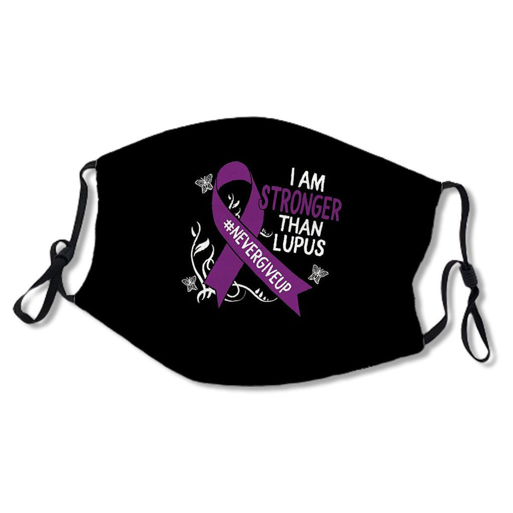 I Am Stronger Than Lupus Never Give Up Purple Awareness Ribbon Chronic Disease Warrior Gift No.4IRJ5M