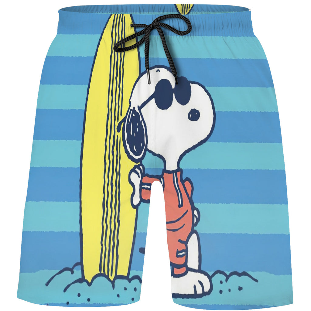 Teen's Swim Trunks Quick Dry Beach Shorts Summer Casual Printing Beach Pants for Boys Girls No.4NROOY
