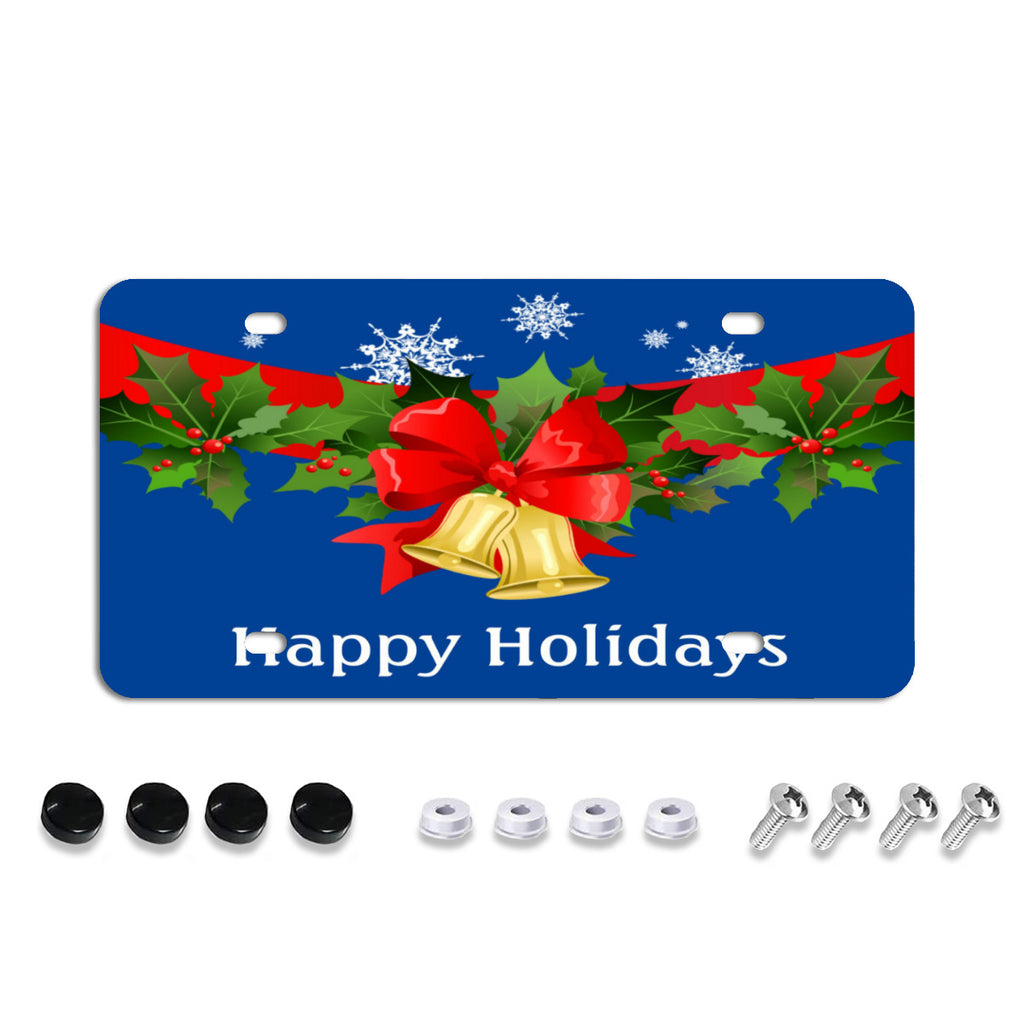 License Plate Covers, Unbreakable Tag Cover to Protect Your Car Front and Rear Plates, Fits All Standard US Plates, Screws Included No.4OG5XN