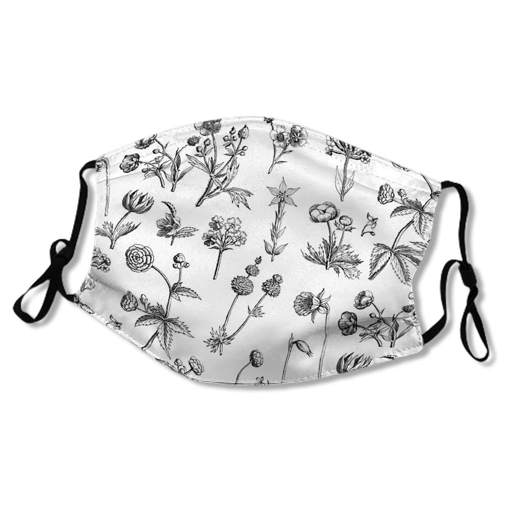 Black and white plant artwork No.4TXTX3