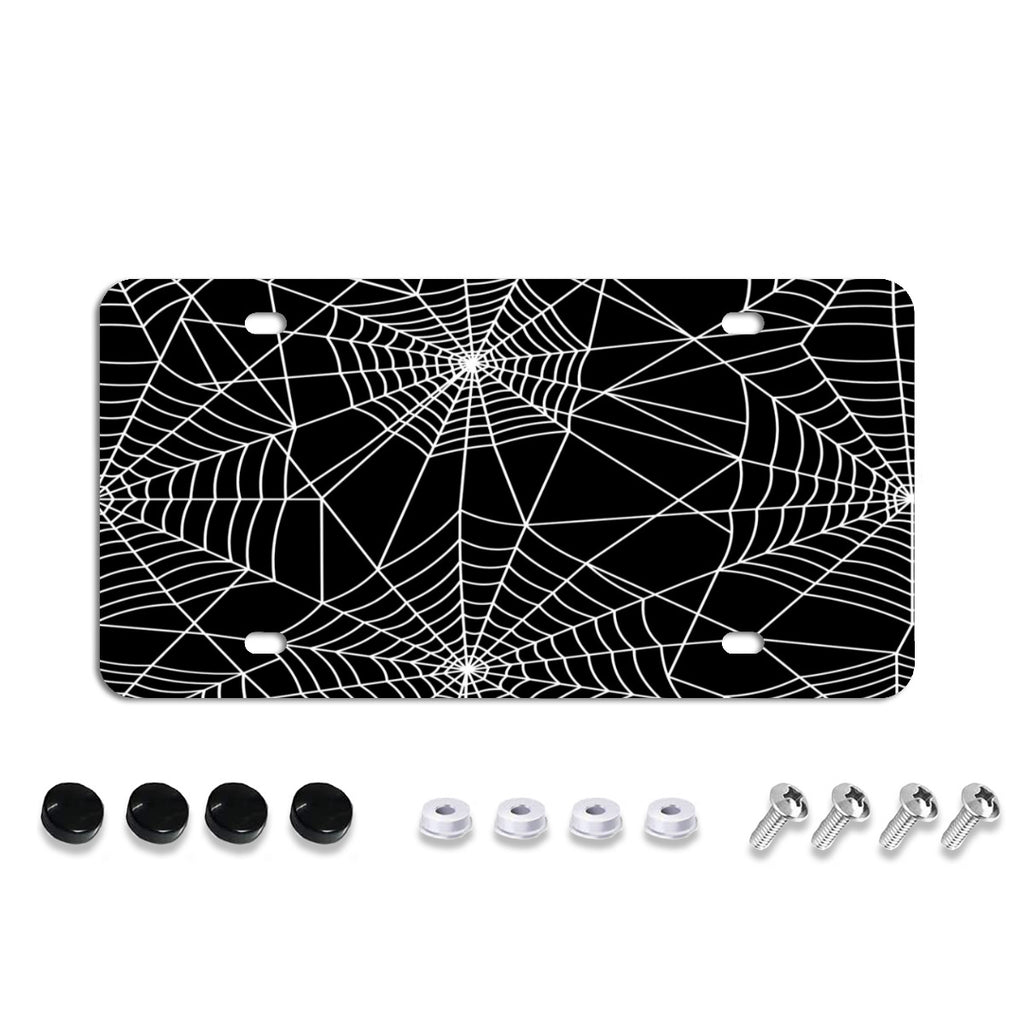 License Plate Covers, Unbreakable Tag Cover to Protect Your Car Front and Rear Plates, Fits All Standard US Plates, Screws Included No.4XEJOX