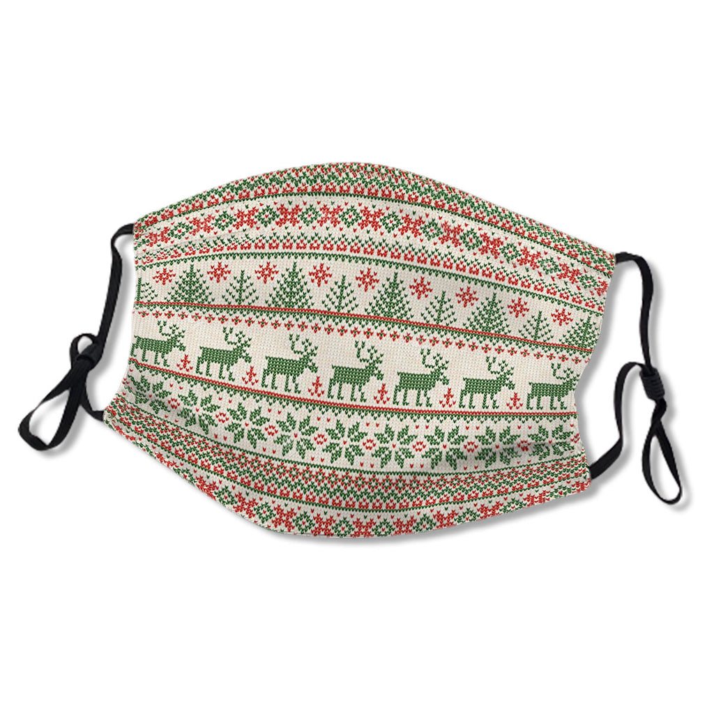 Holiday Face - Ugly Christmas Sweater No.5F4X5H