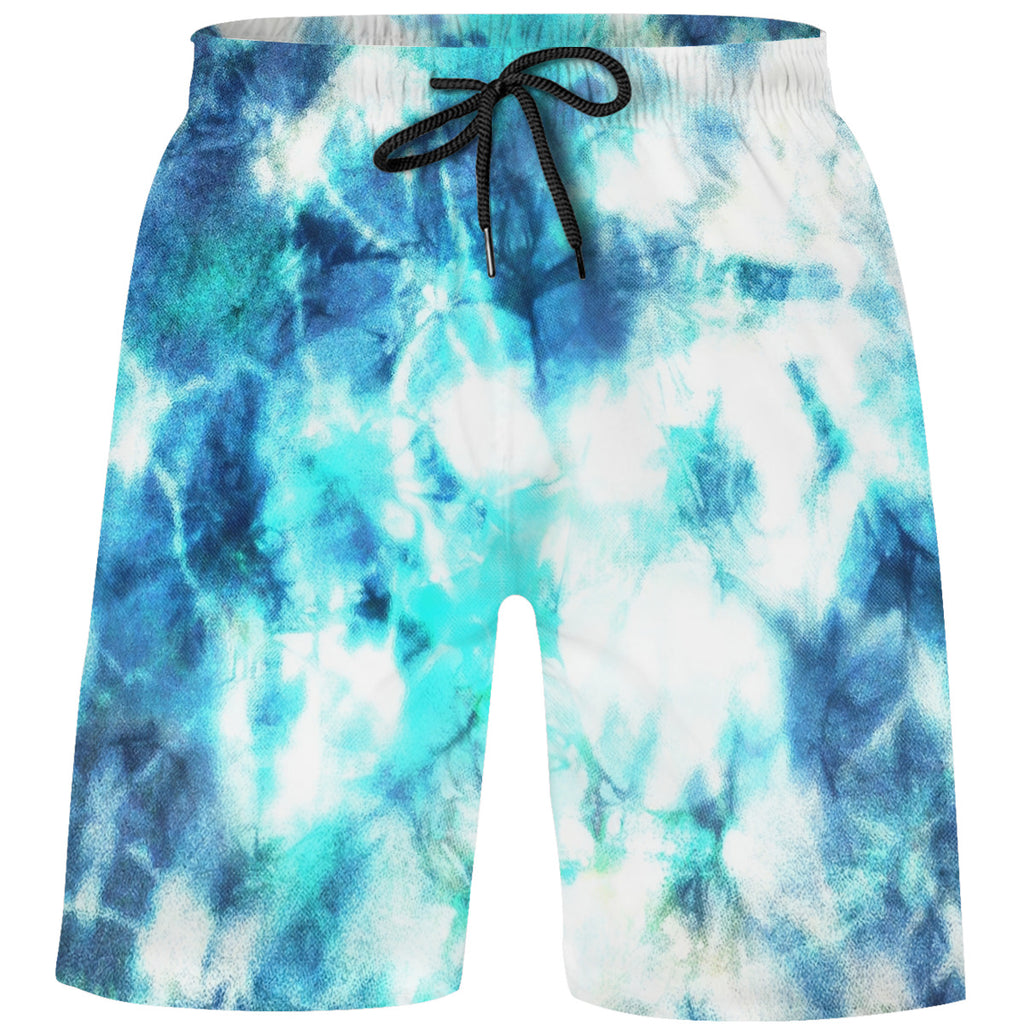 Teen's Swim Trunks Quick Dry Beach Shorts Summer Casual Printing Beach Pants for Boys Girls No.5KDONC