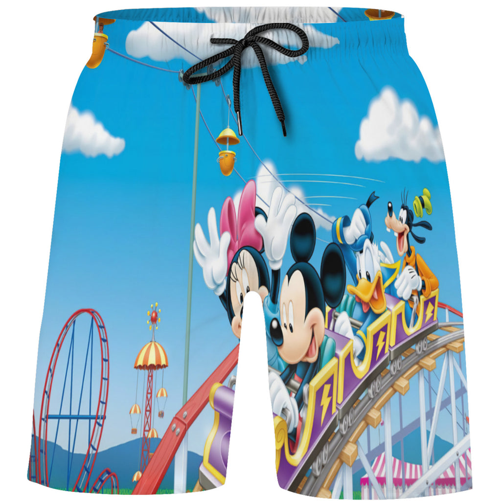 Teen's Swim Trunks Quick Dry Beach Shorts Summer Casual Printing Beach Pants for Boys Girls No.5NJFAE