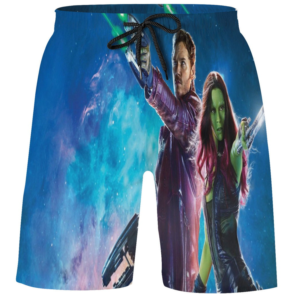 Teen's Swim Trunks Quick Dry Beach Shorts Summer Casual Printing Beach Pants for Boys Girls No.5PJDGE