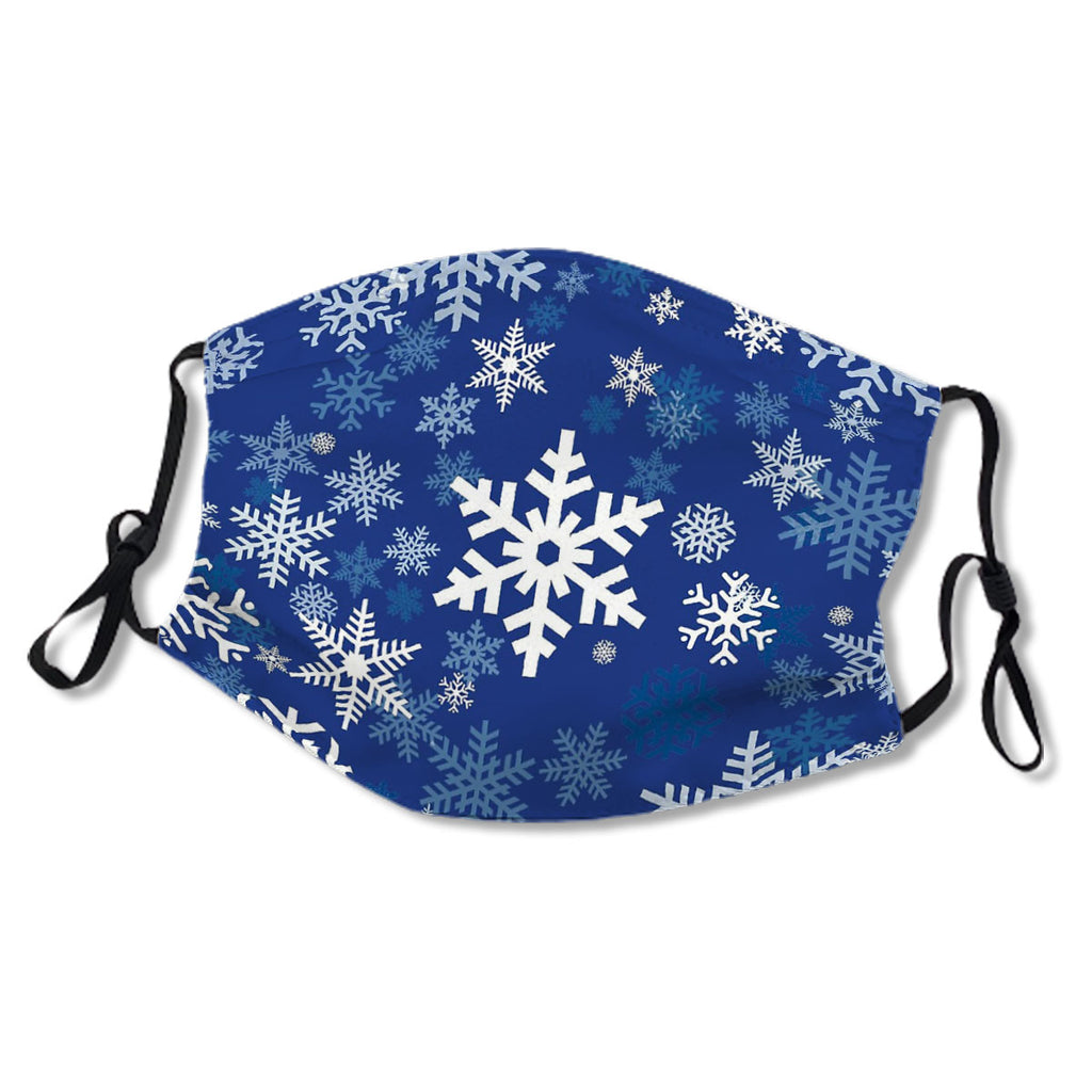 Snowflakes Pattern in Navy Blue No.5TD6AY