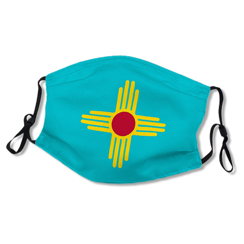 New Mexico Flag in Turquoise No.5Y3CSW