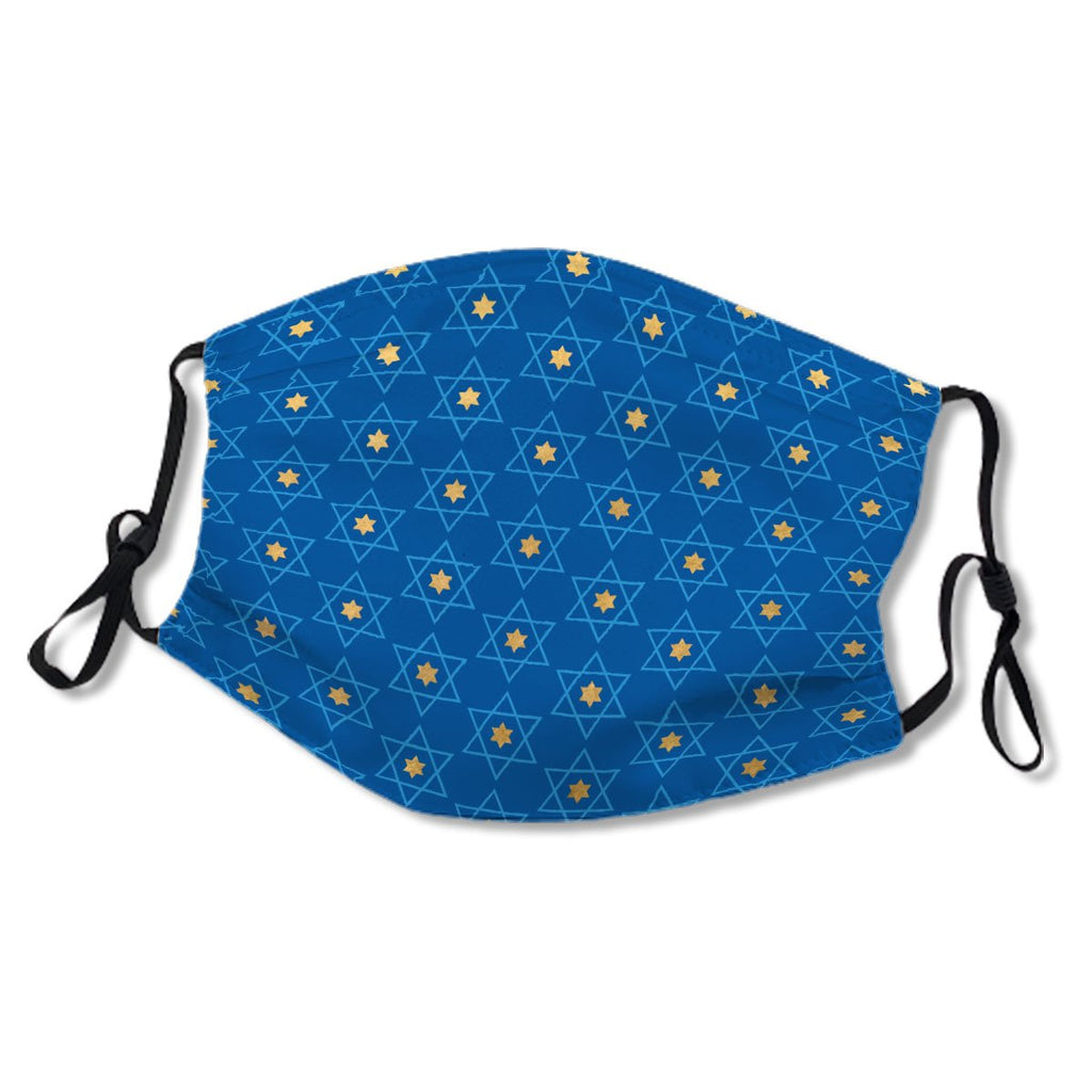 Jewish Blue and Gold Star of David Pattern No.67487W