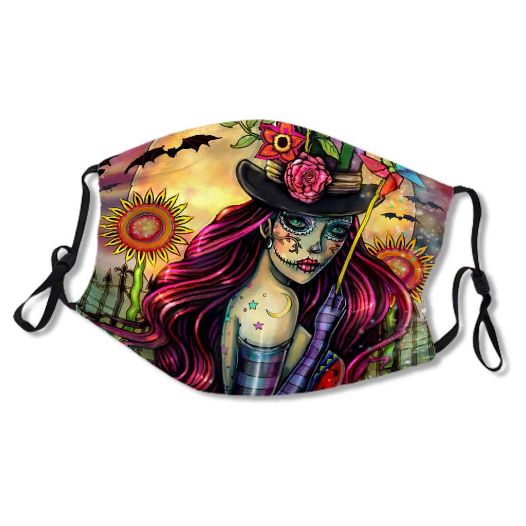 Sugar Skull Girl Art By Molly Harrison No. 6ALLGW