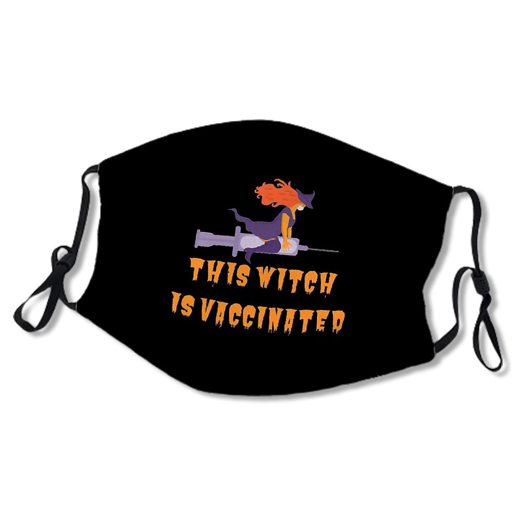 This Witch Is Vaccinated Mask No.6C7A8S