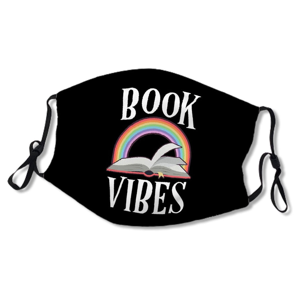 Book Vibes Librarian Gift Rainbow Teacher Reading Nerd Read Kids/Adult Mask No.6CB4NF