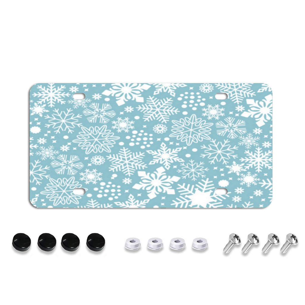 License Plate Covers, Unbreakable Tag Cover to Protect Your Car Front and Rear Plates, Fits All Standard US Plates, Screws Included No.6GAFYT