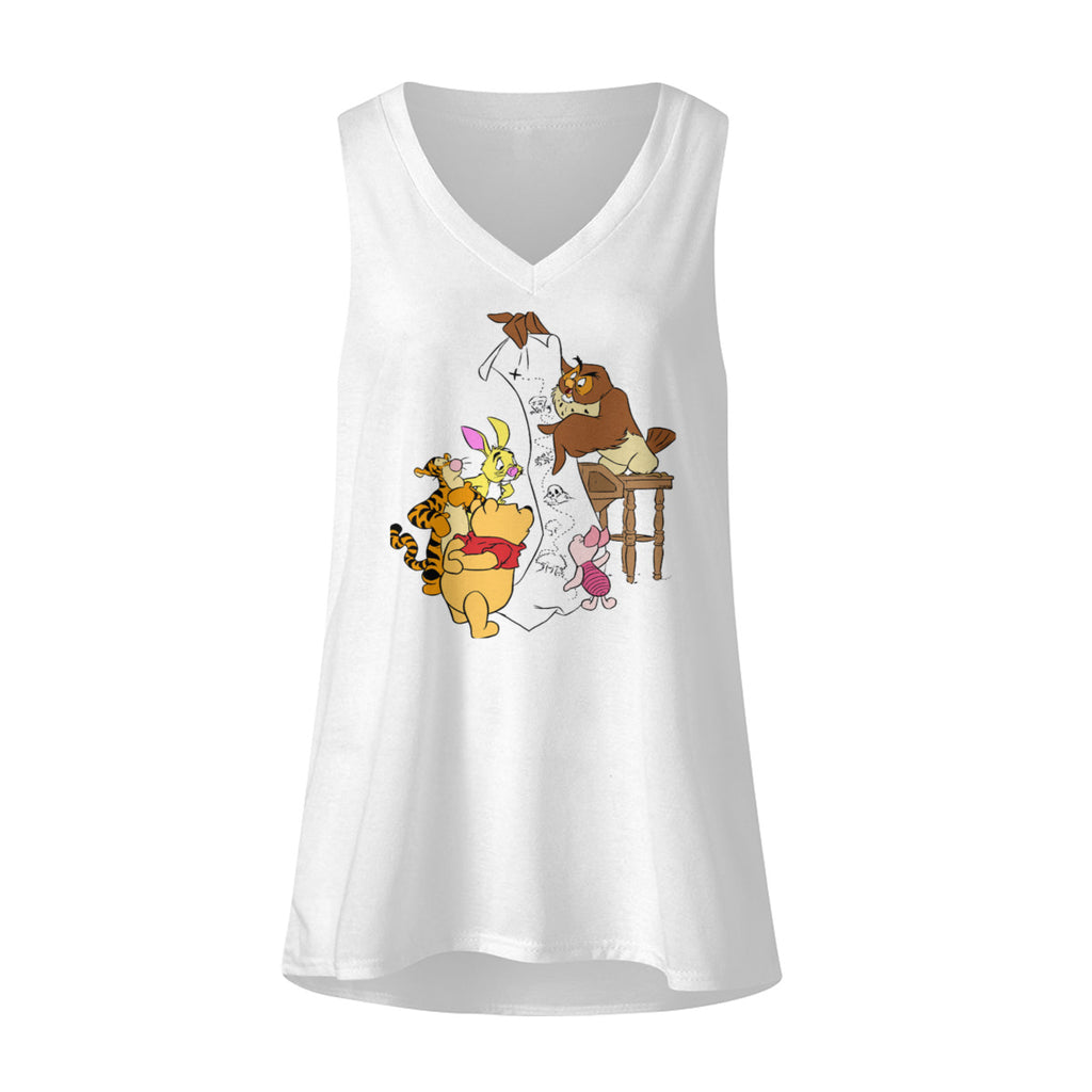 Womens Fashion Loose Tank V Neck No.6GHKRA