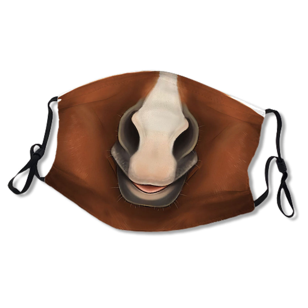 Dust Resistance 5-Layer Filter Chestnut Horse Face NO 6O6TI2