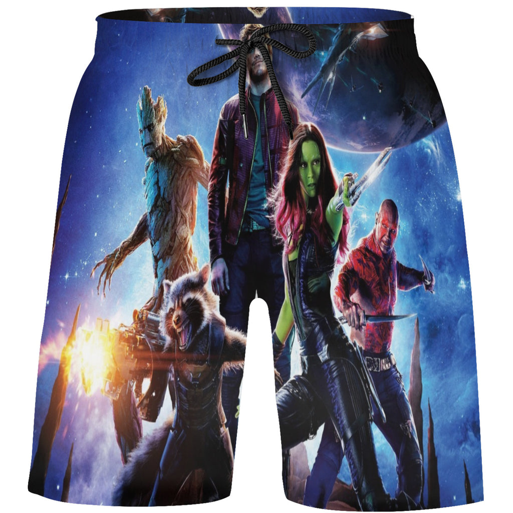 Teen's Swim Trunks Quick Dry Beach Shorts Summer Casual Printing Beach Pants for Boys Girls No.6QZDOW