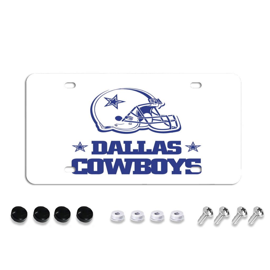 License Plate Covers, Unbreakable Tag Cover to Protect Your Car Front and Rear Plates, Fits All Standard US Plates, Screws Included No.6SAXND