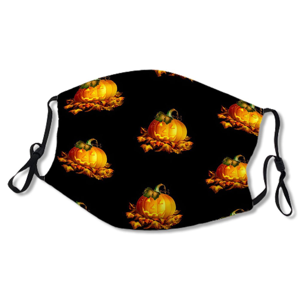 Halloween Glowing Jack-O-Lantern And Fall Leaves No. 72UCEM