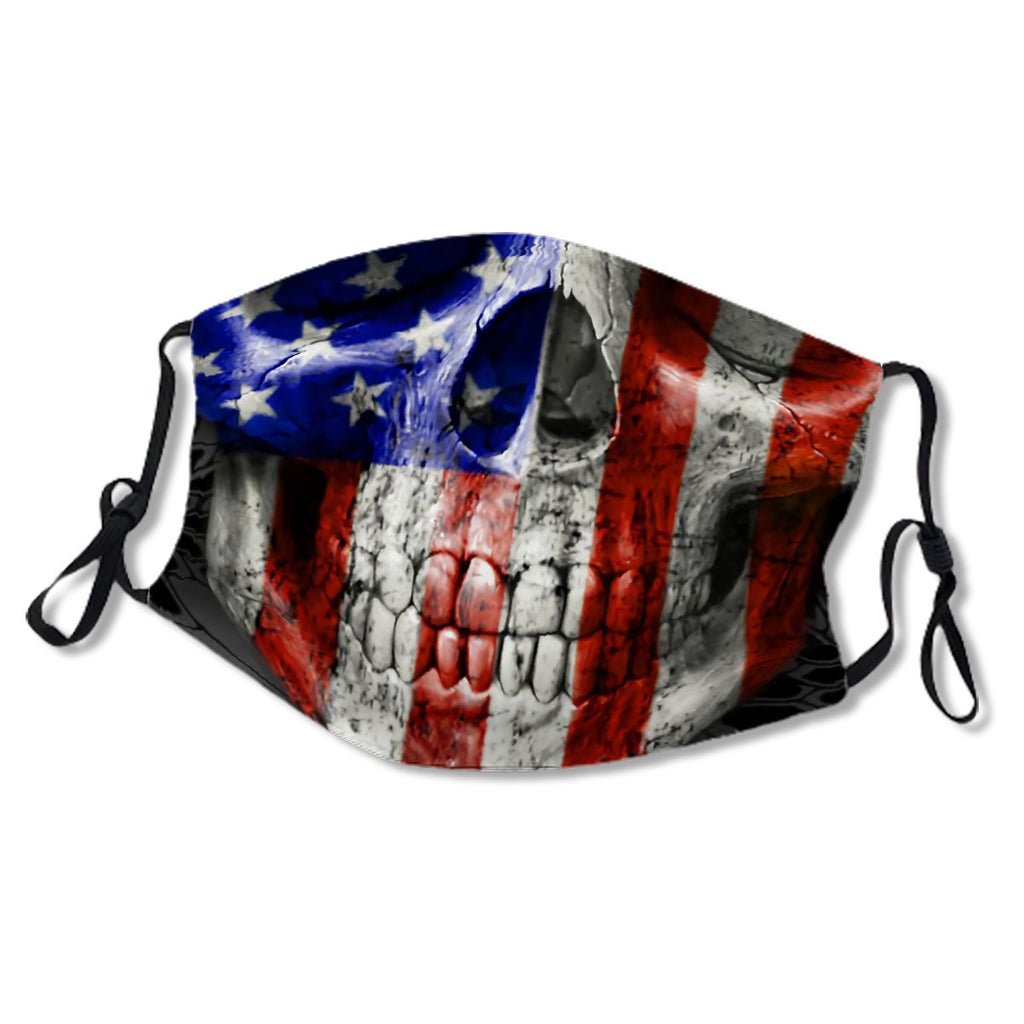 American Flag Skull No.7CKWOE