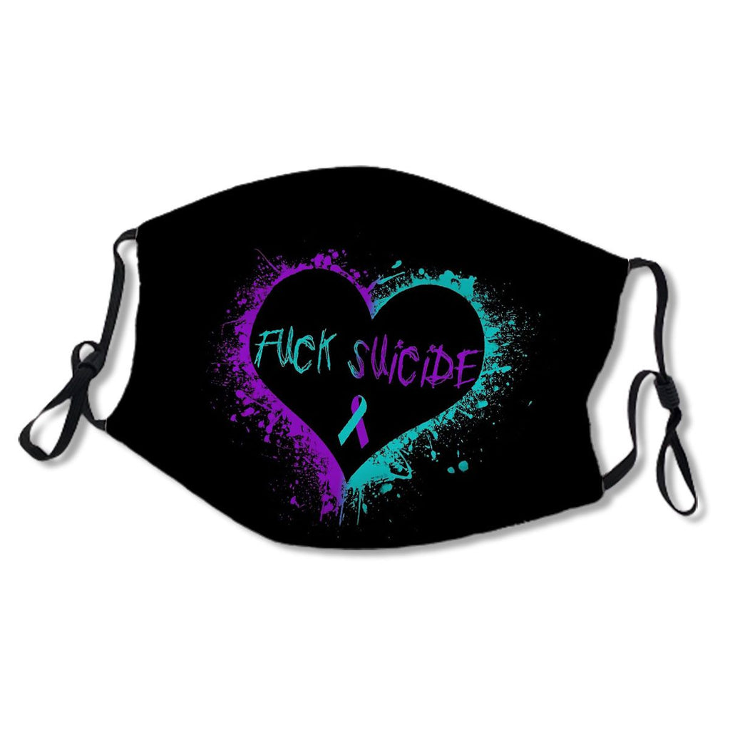Fuck Suicide Suicide Ribbon Awarenss Heart No.7DN2TL
