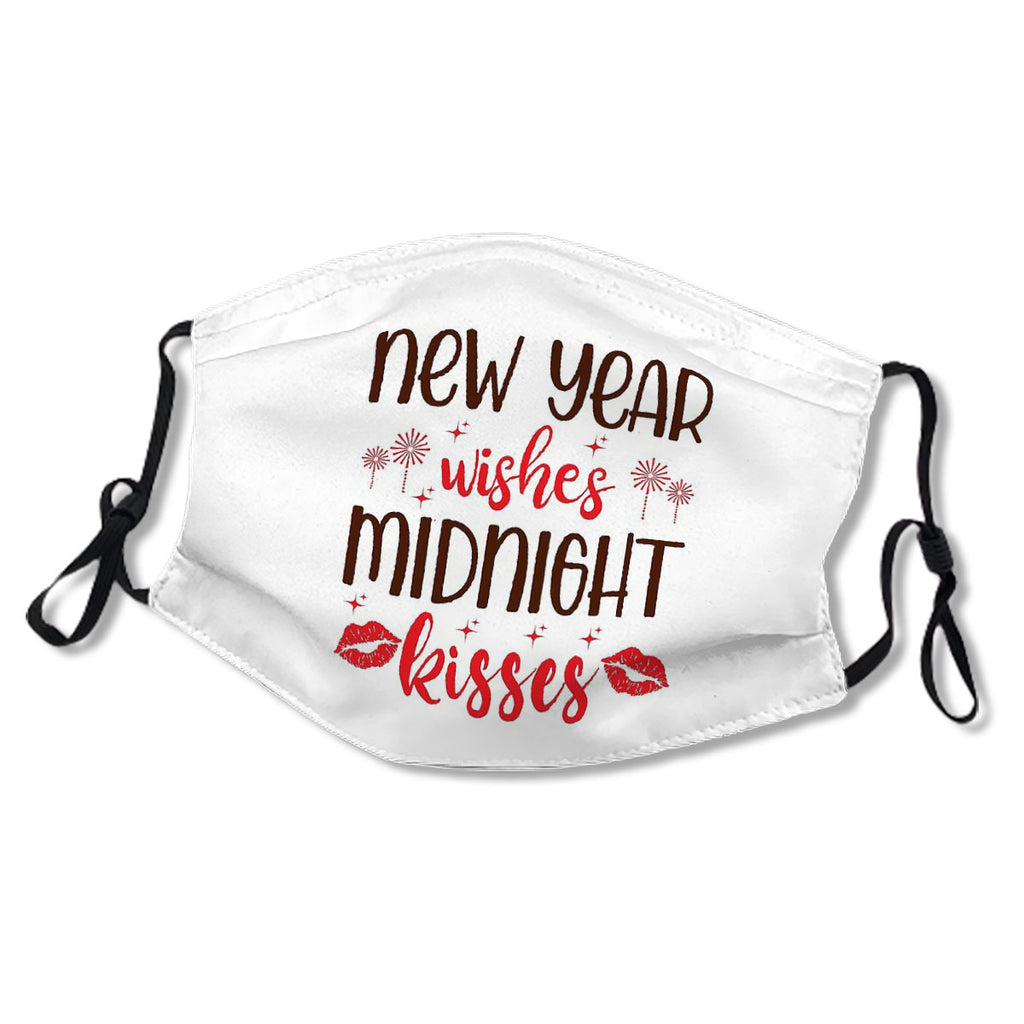 Happy New Year 2022 - New Year Wishes Midnight Kisses Mask No.7Nyofi