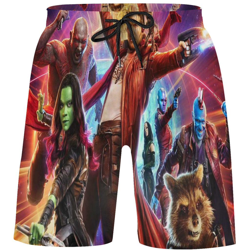 Teen's Swim Trunks Quick Dry Beach Shorts Summer Casual Printing Beach Pants for Boys Girls No.86WYMB