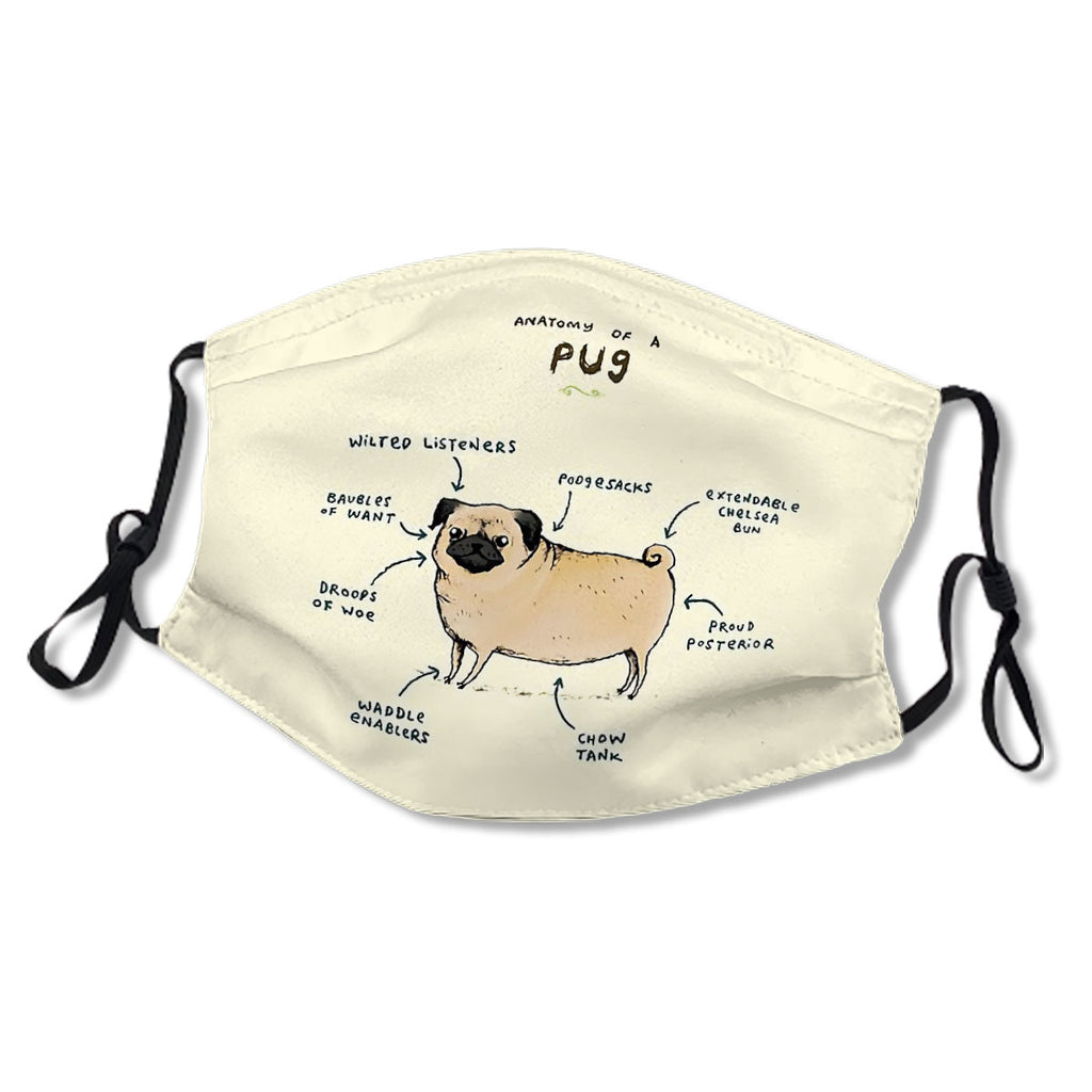 Anatomy of a Pug Mask No.8762JU