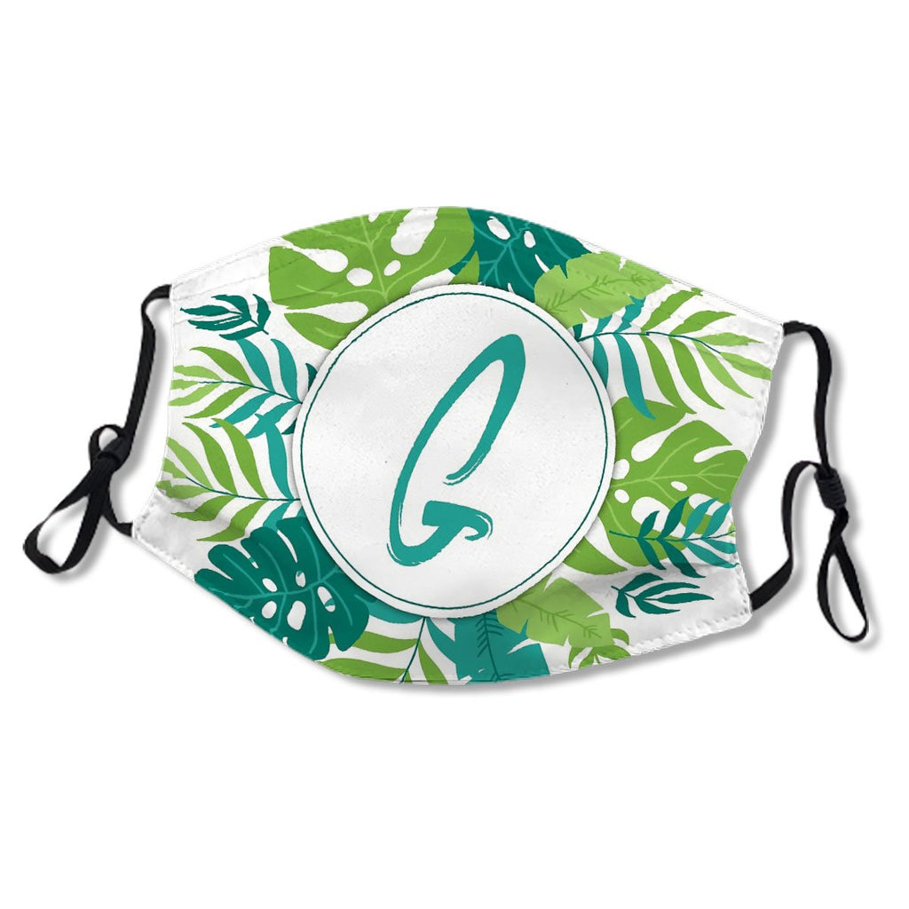 Monogram Letter G Tropical Design Mask No.8DP5WE