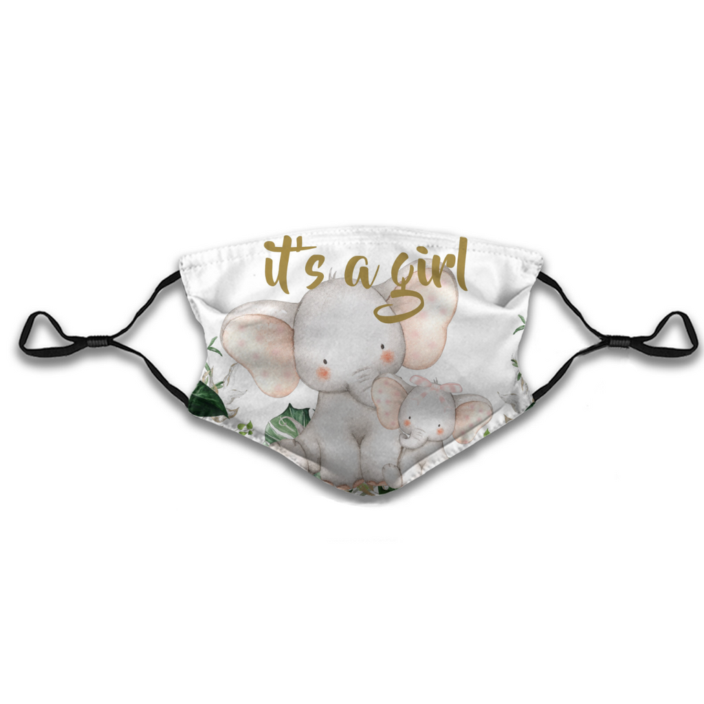Chic Elephant It’s a Girl Baby Shower Drive By No.8LE8C4