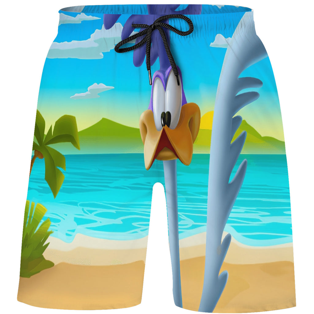 Teen's Swim Trunks Quick Dry Beach Shorts Summer Casual Printing Beach Pants for Boys Girls No.8PKMN2