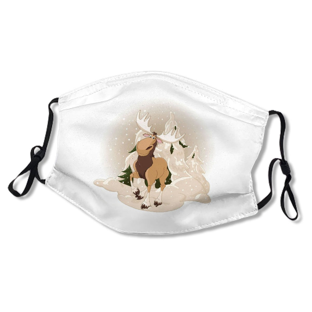 Moose Against A Snowy Forest No.8TZGUY