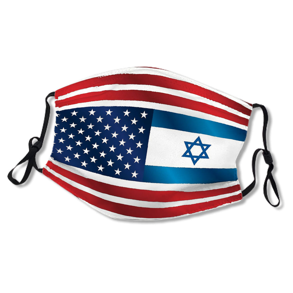 US and Israeli Flags Face No.8VNLZC