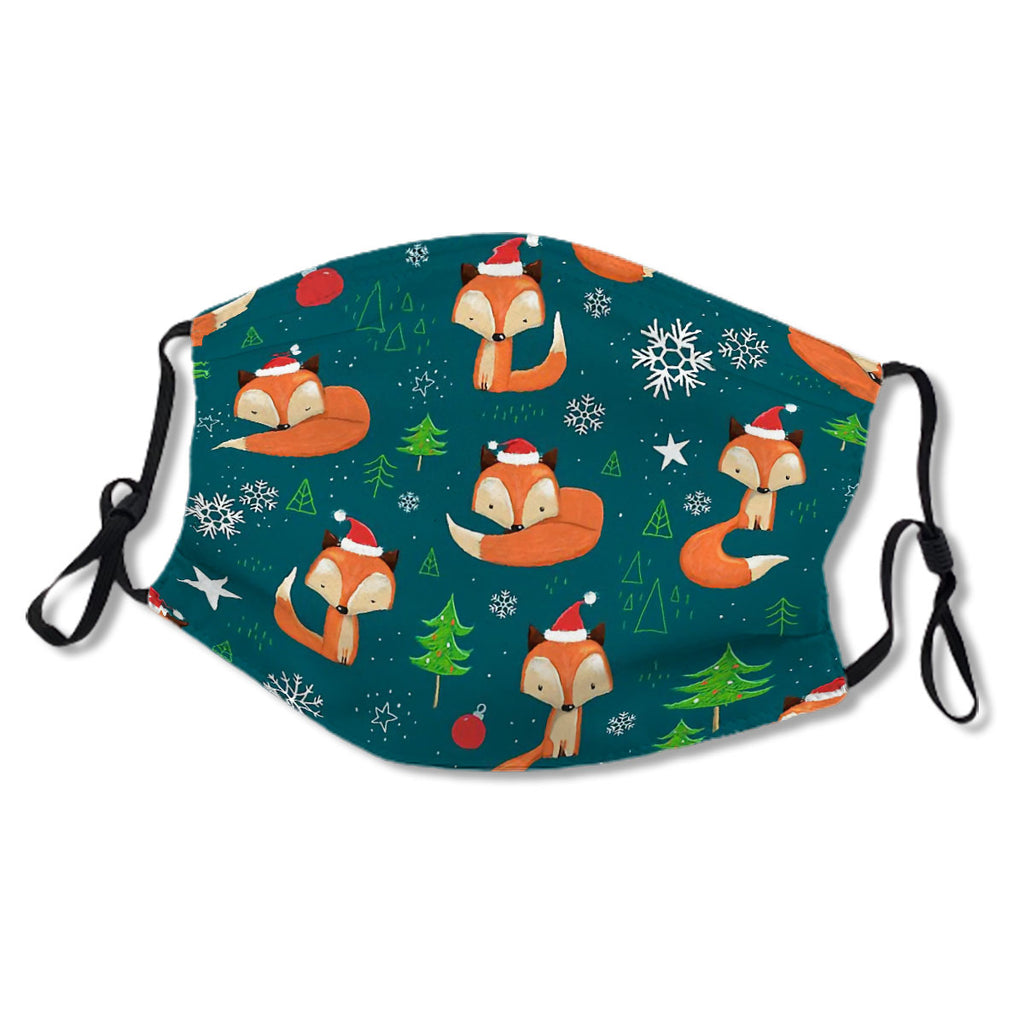 Winter Fox Christmas Holiday Mask No.8Y6X4E