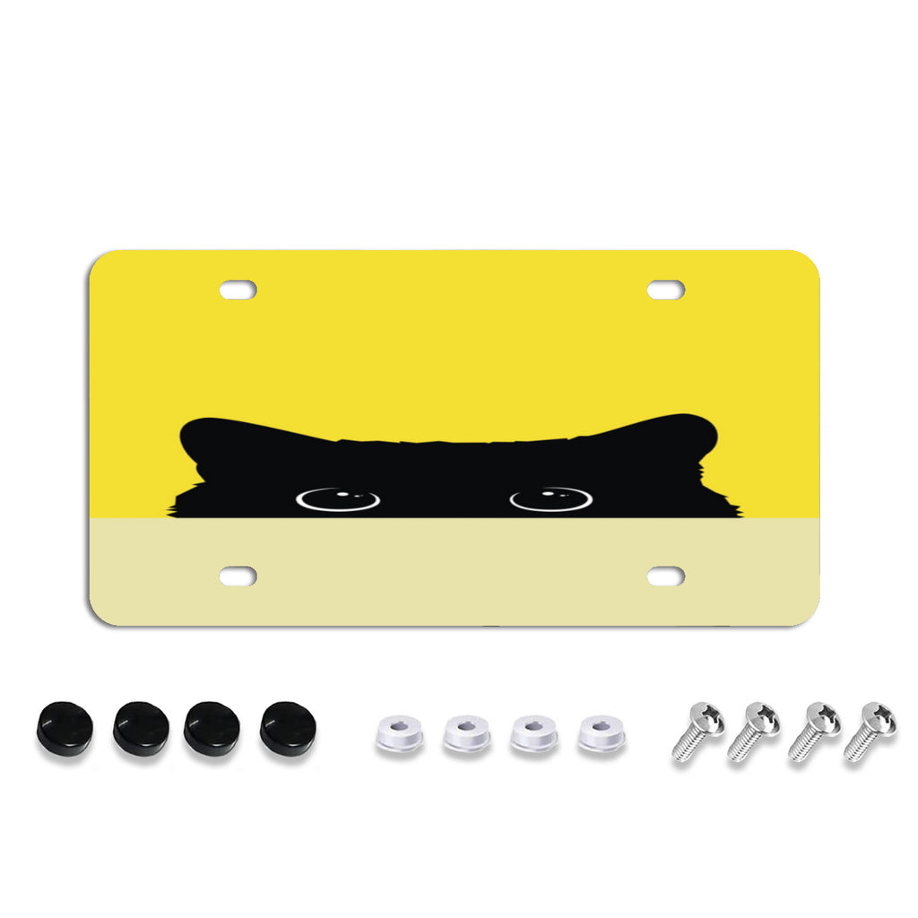 License Plate Covers, Unbreakable Tag Cover to Protect Your Car Front and Rear Plates, Fits All Standard US Plates, Screws Included No.8YUVD7