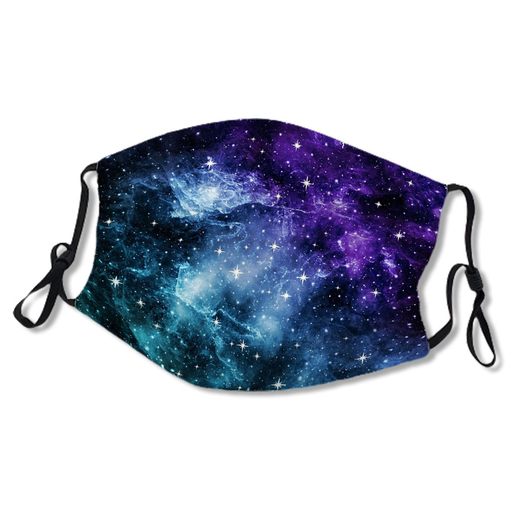 Purple Teal Galaxy Nebula Dream #1 #decor #art  Mask No.94FH5D