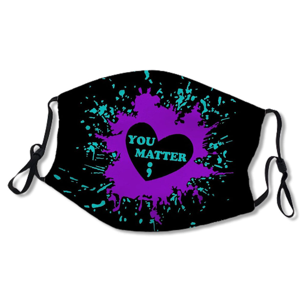 YOU MATTER Suicide Awarenss Semicolon Heart No.996UV4