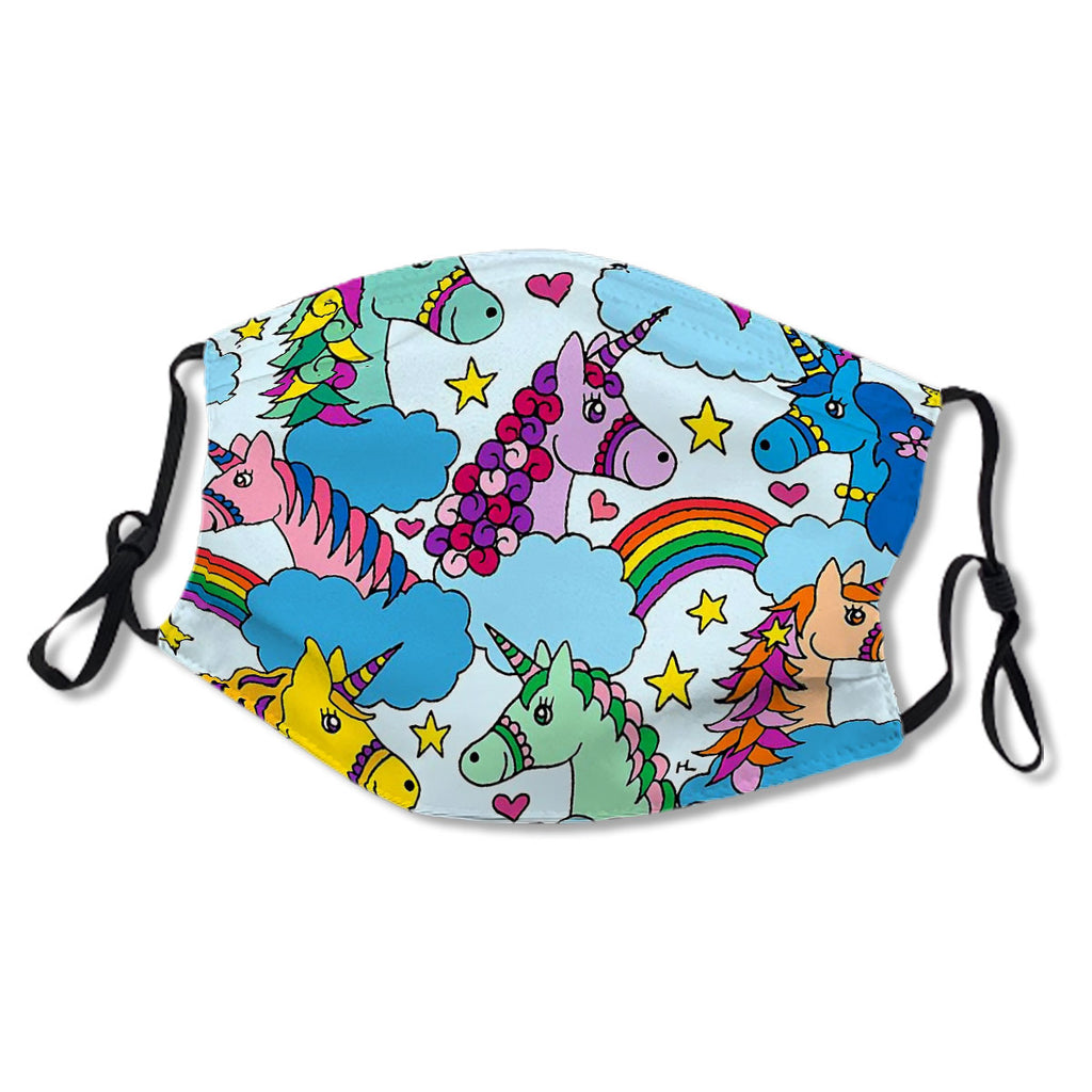 Unicorns and Rainbows || Magical Unicorn || Kids Mask No.9D6KKA